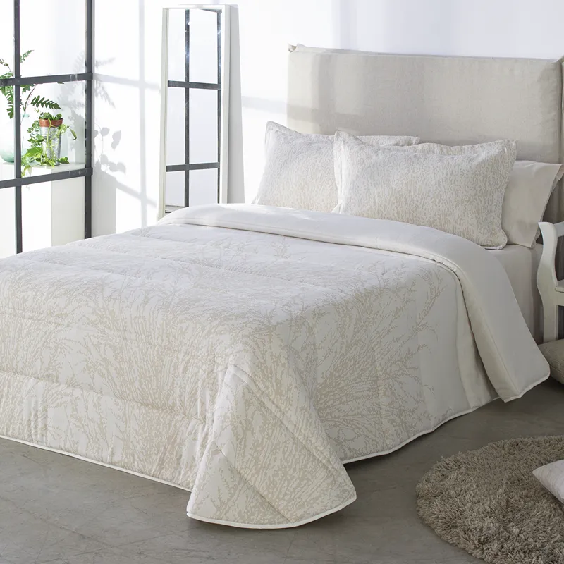 Nova Home Gallagher Spanish Jaquard Comforter Set - 6pcs - King & Super King - Taupe