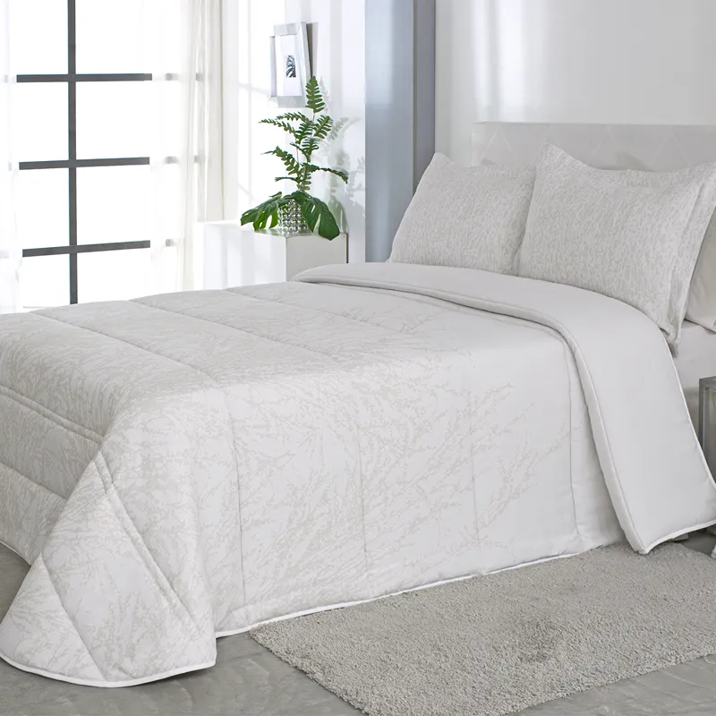 Nova Home Gallagher Spanish Jaquard Comforter Set - 6pcs - King & Super King - Beige