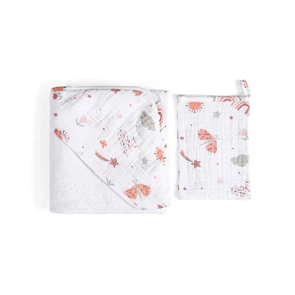Funna Sunny Hooded Baby Towel - 100% Cotton - Beige