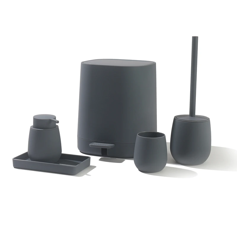 Weva Vibe Bathroom Set - 5 Pcs - Grey