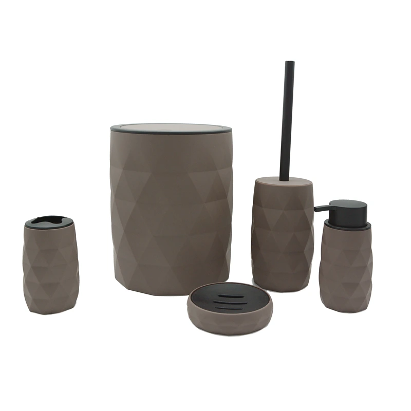 Weva Luminous Bathroom Set - 5 Pcs - Brown