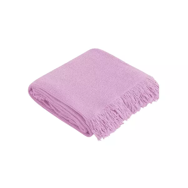Manterol Fausto Throw Blanket - 100% Cotton - Pink