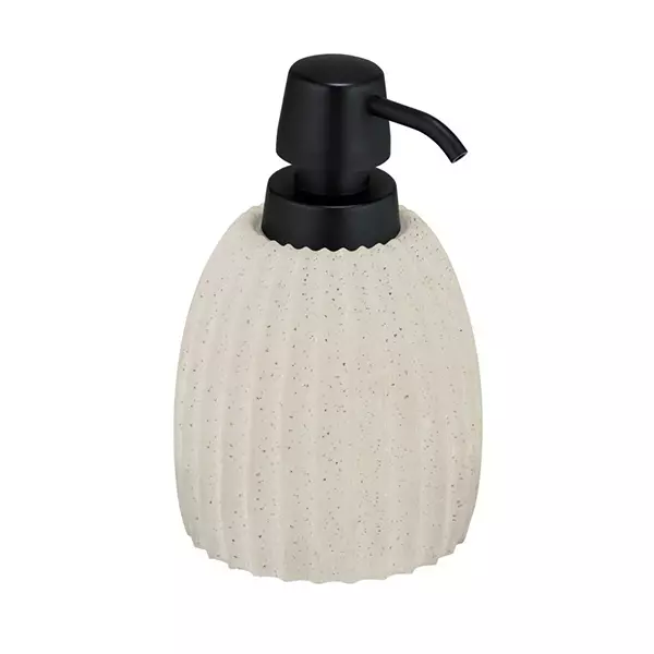 Wenko Torretta Liquid Soap Dispenser with Textured Surface - Light Grey