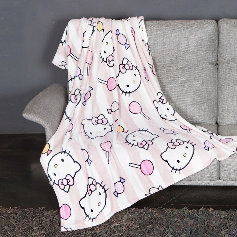 Kanguru Hello Kitty Kids' Plaid - 130x170 Cm - Pink
