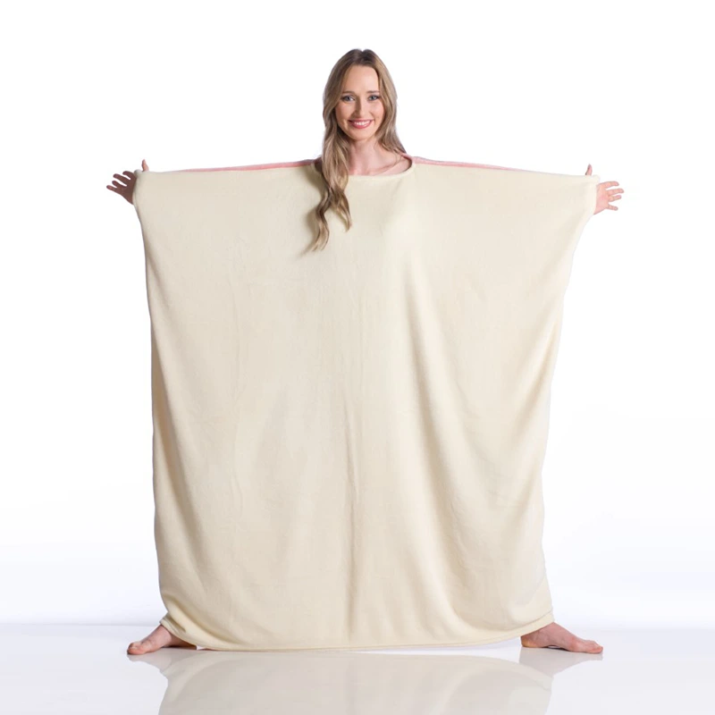 Kanguru Momonga Rose Wearable Blanket - 120 Cm - Rose & Ivory