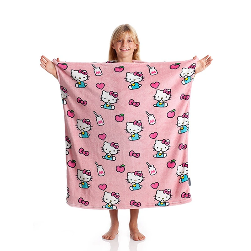 Kanguru Momonga Hello Kitty Kids' Wearable Blanket - 80x90 Cm - Pink