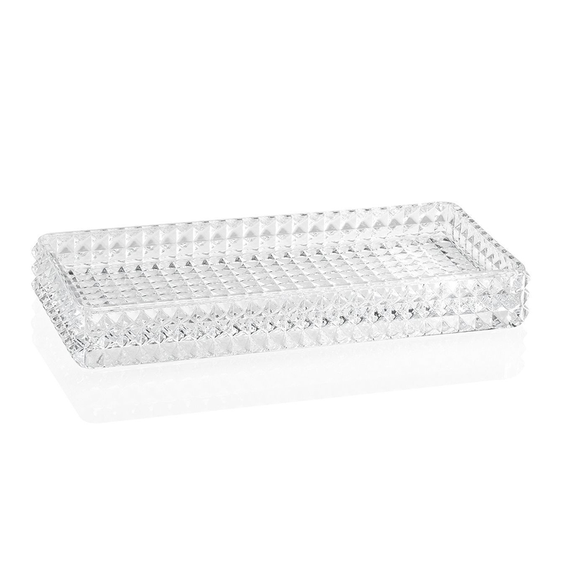 Andrea Vintage Glass Bath Tray