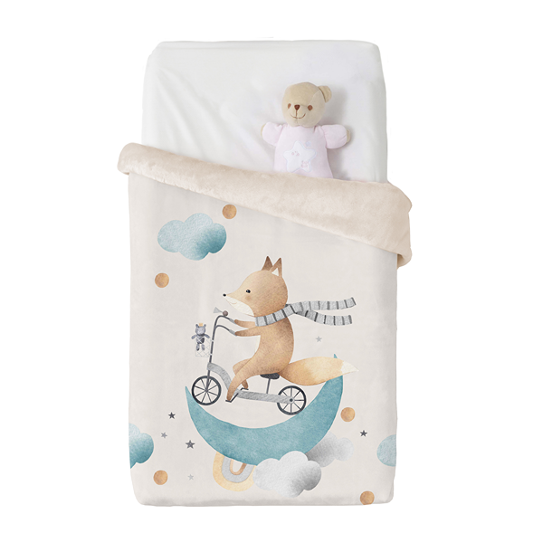 Manterol Baby VIP 538 Velvet Baby Blanket - 75x100 Cm - Beige