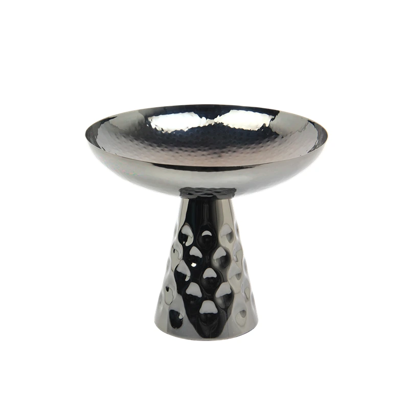 Weva Reflect Bowl On Stand - Small - Black Nickel