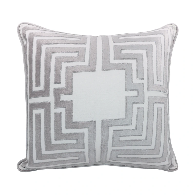 Nova Home Oracle Embroidered Cushion Cover – Gold – 50x50 cm