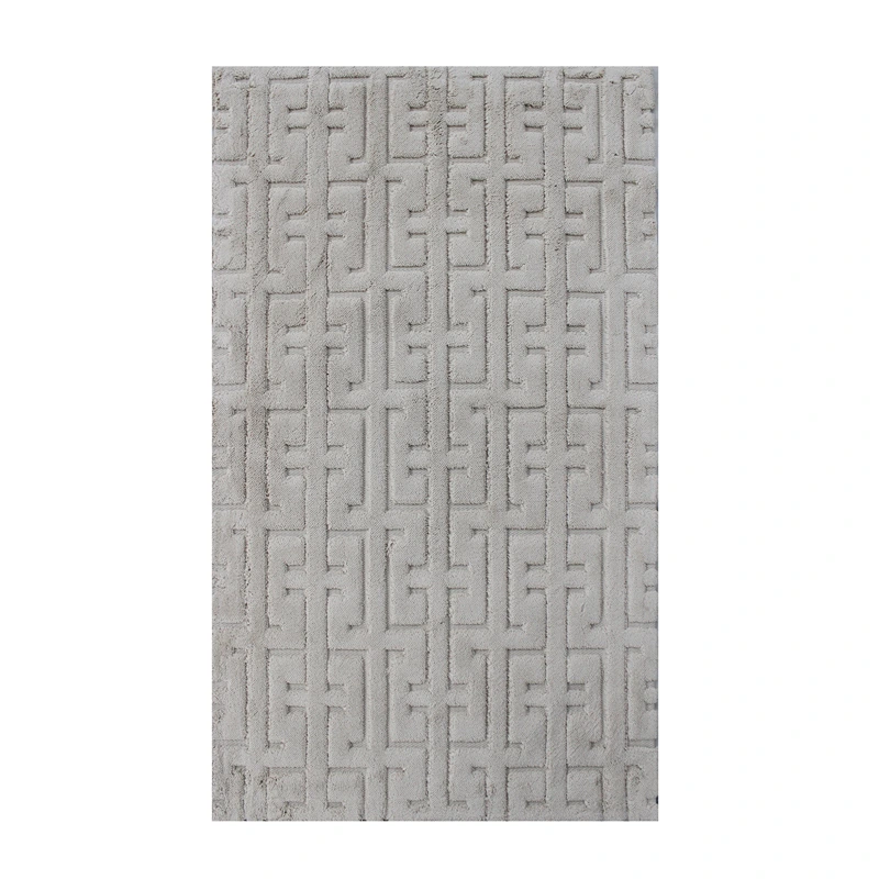 Nova Home Framework Cotton Bath Rug - Beige (Available In Sizes)