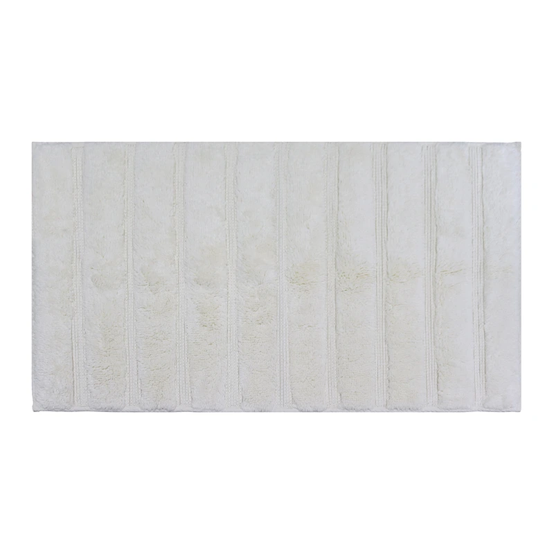 Nova Home "Lusora" Cotton Bath Rug – Off White (Available In Sizes)