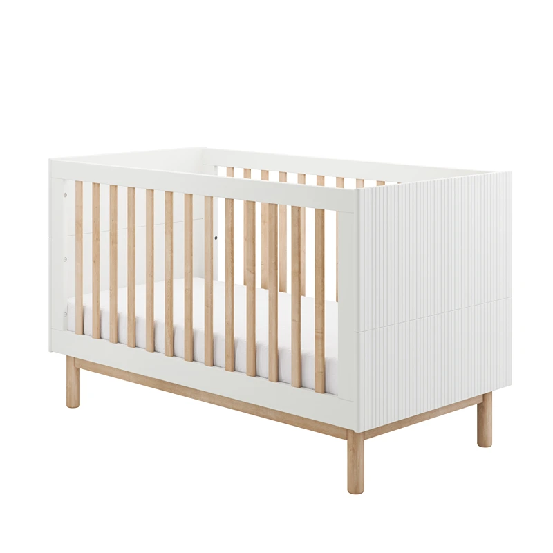 Pinio Miloo Baby's Bed - Growing Bed With Mattress - 60x120 - White