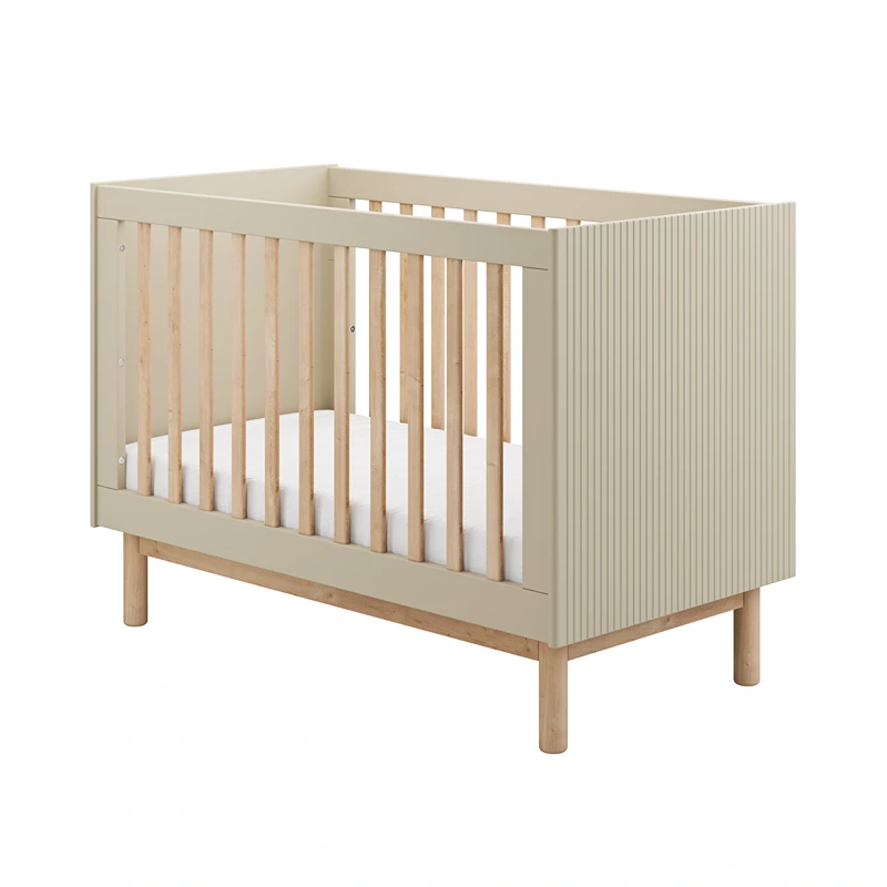 Pinio Miloo Baby's Bed - Growing Bed With Mattress - 60x120 - Champagne