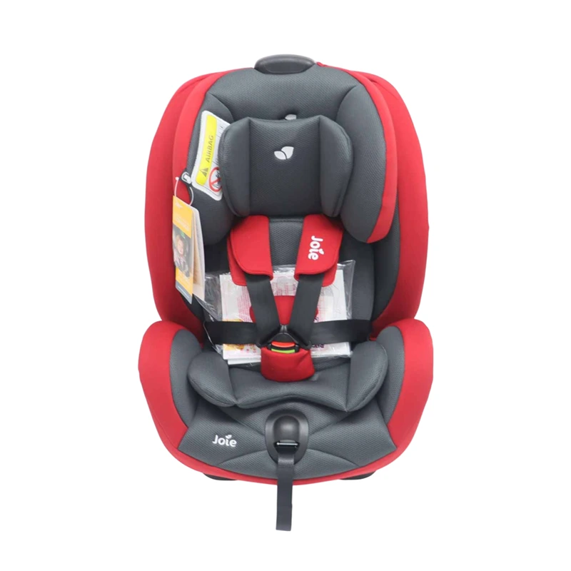 Joie Stages Car Seat, Group 0+ & 1 & 2 (0-7 Years) - Red & Grey