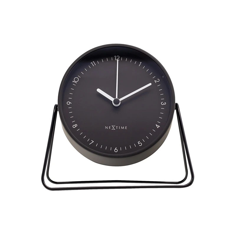 Nextime "Berlin L" Metal Wall Clock - 40 Cm - Black