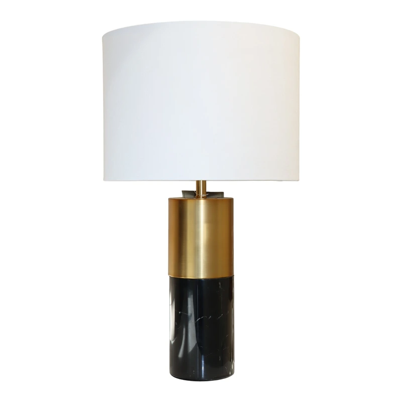 Nova Home "Voltis" Table Lamp – 60 cm – White Linen