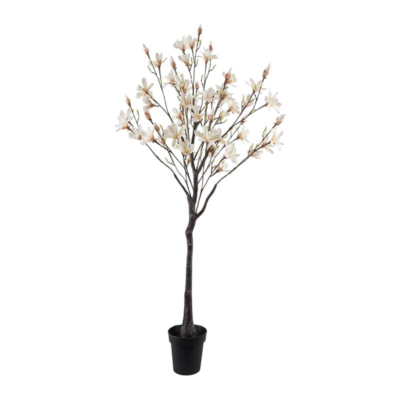Nova Home Yulan Artificial White Flower Tree with Pot – 166 Cm – White