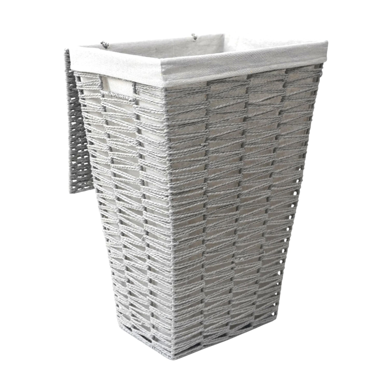 Weva Kora Paper Woven Laundry Basket – Grey