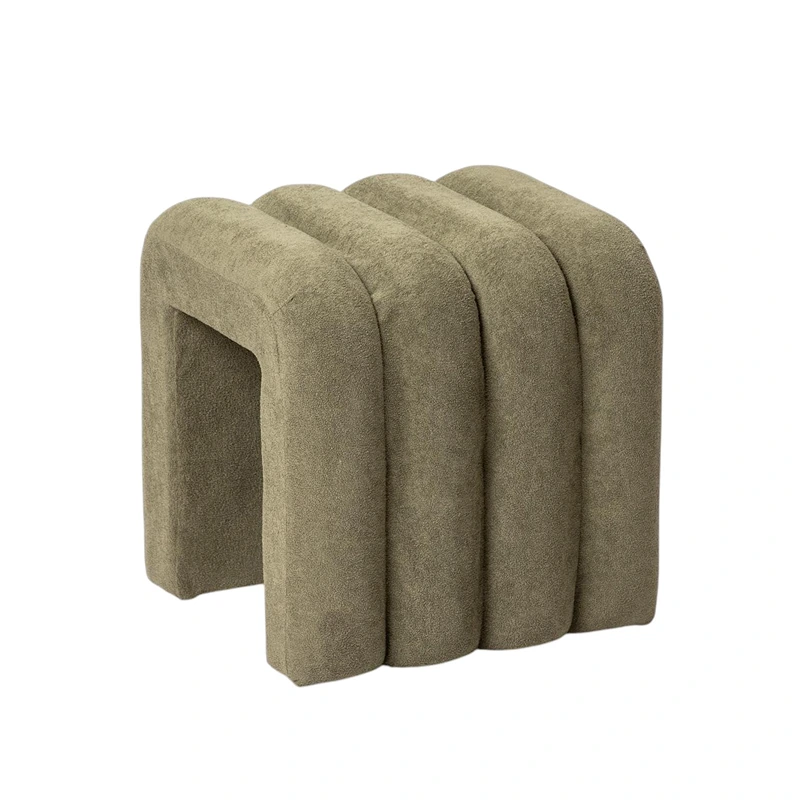 Weva Archi Terry Channeled Stool & Bench – Small – Brown