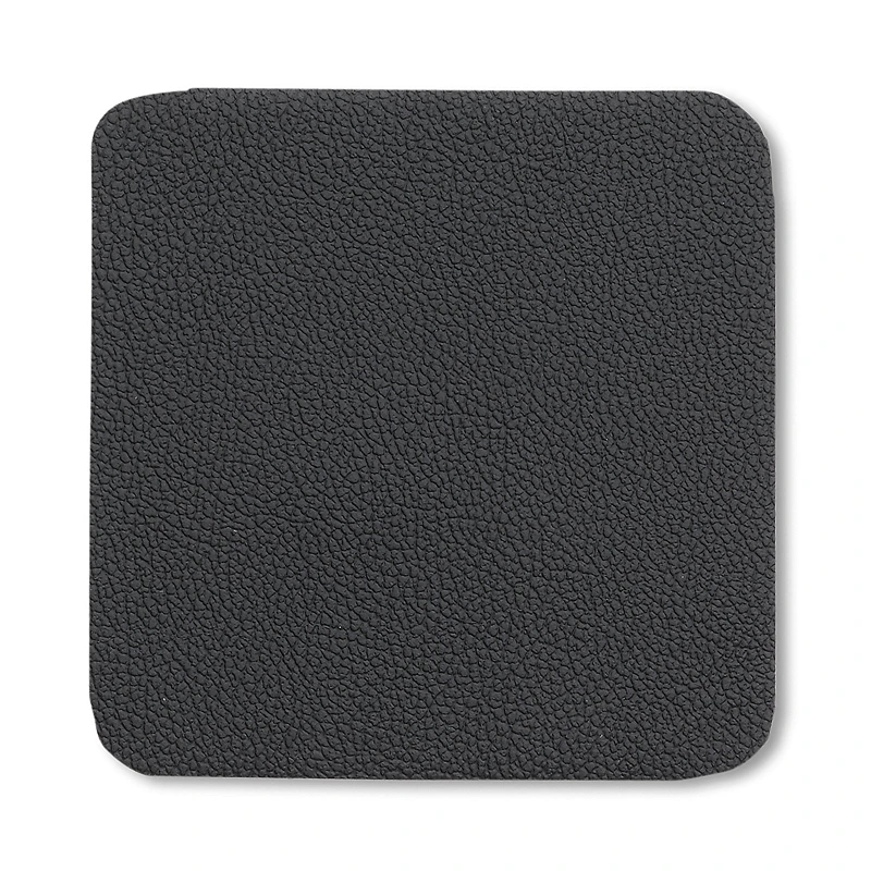 Kela Kimara Leather Trivet Set - 4 Pcs - Black