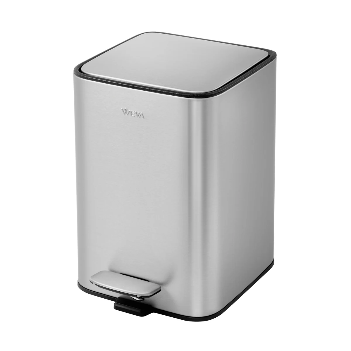 Weva Cubix Pedal Bin - 5L - Tungsten Steel
