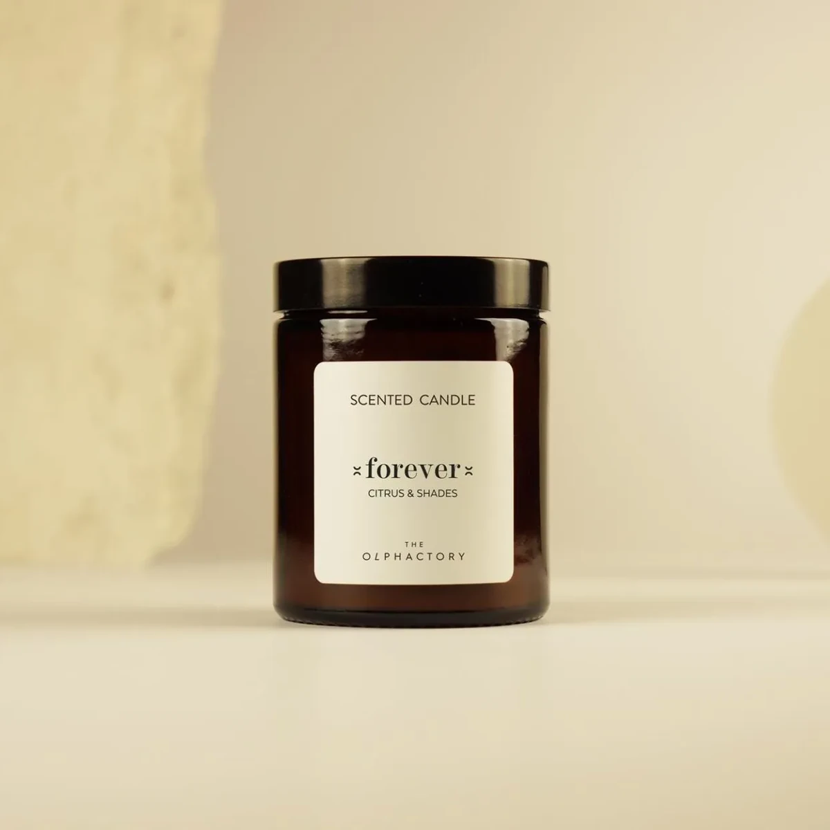 Ambientair Scented Candle TO Black - 40 Hours - 200 Gm - Forever Citrus