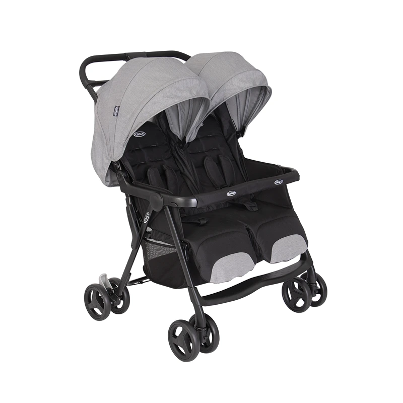 Graco DuoRider Twin Stroller – Steeple Grey