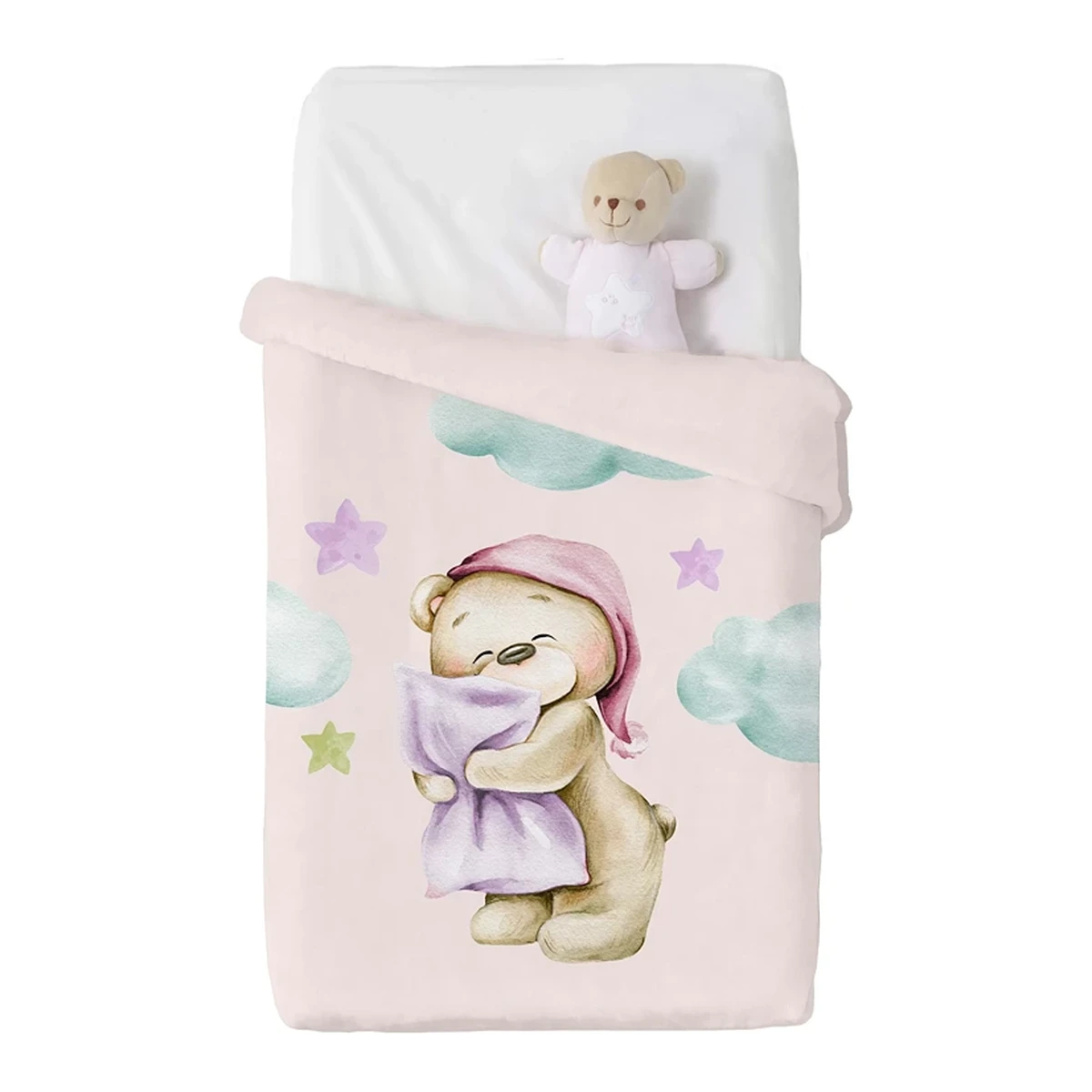 Manterol Baby VIP 539 Velvet Baby Blanket - Pink (Available In Sizes)