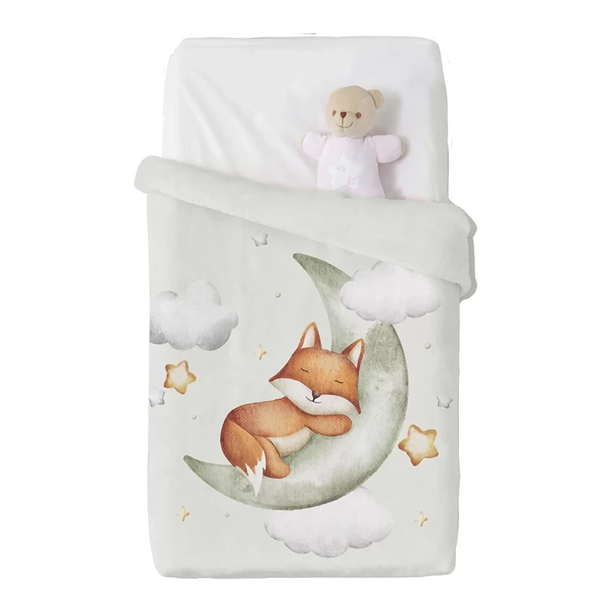 Manterol Baby VIP 540 Velvet Baby Blanket - 110x140 cm - Green