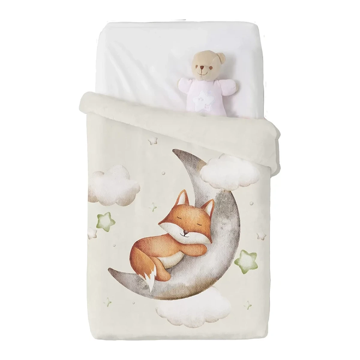Manterol Baby VIP 540 Velvet Baby Blanket - 110x140 cm - Beige