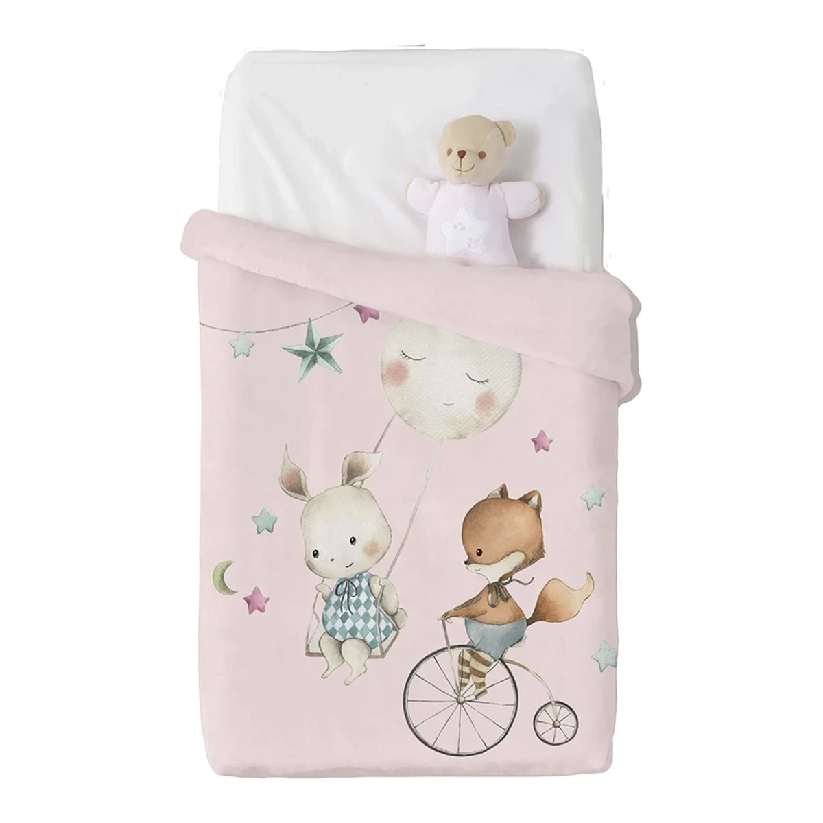 Manterol Baby VIP 541 Velvet Baby Blanket - 110x140 cm - Pink