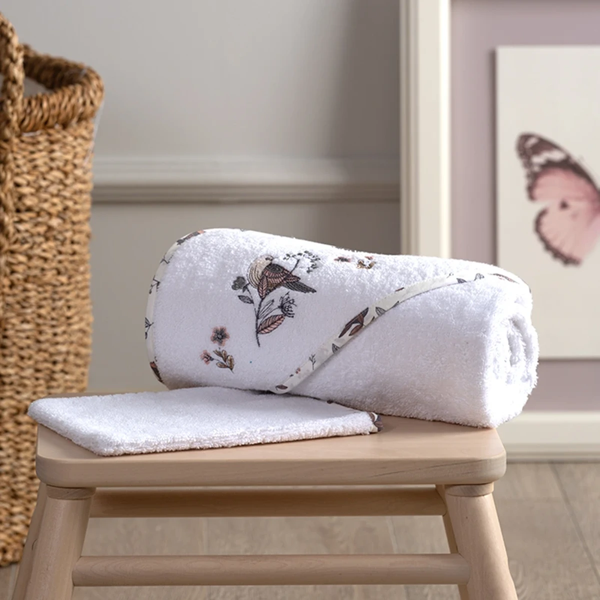 Funna Baby Hooded Towel Wildflower - Lavender