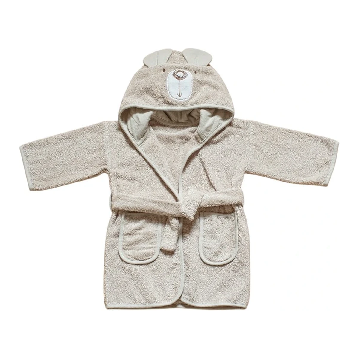 Funna Baby Bathrobe Bath Time Bear - 0-2 Years - Beige