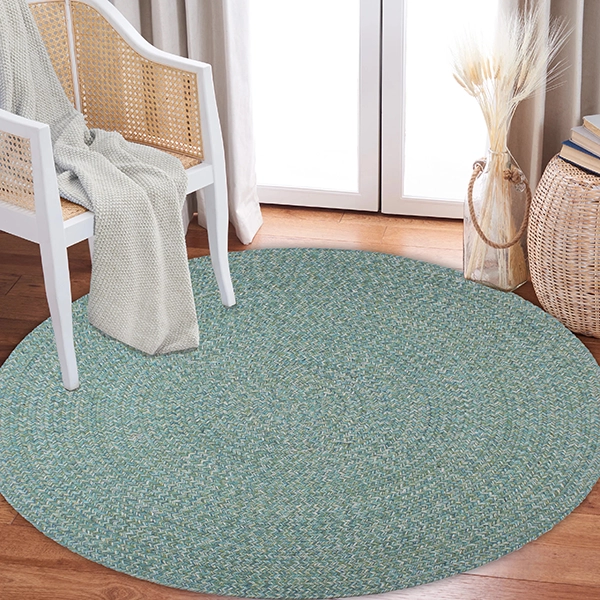Nova Home Nexa Hand Woven Rug - 100% Cotton - 120 Cm - Aqua