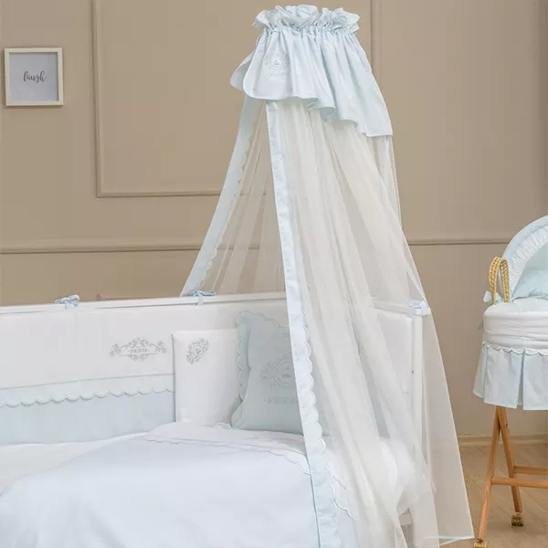 Funna Baby-Prince Mosquito Net - 100% Cotton - 500x180 cm - Blue
