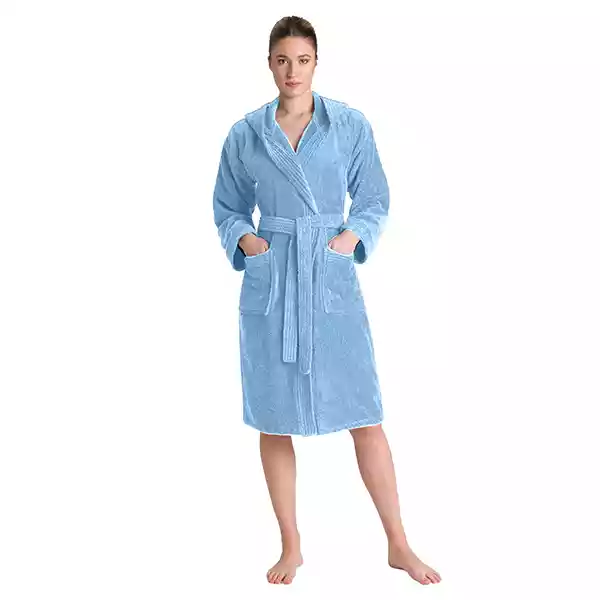 Cannon Plain Unisex Bathrobe (1 Piece) - 100% Cotton - XL - Blue