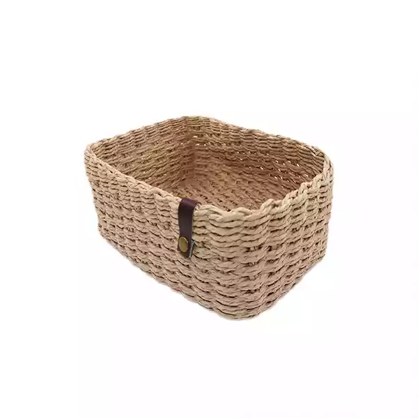 Weva Cosmopolitan Faux Rattan Storage Basket - Natural