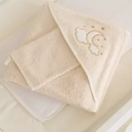 Funna Baby-Luna Elegant Baby Towel Set - 100% Cotton - 90x90 cm - Gold product thumbnail 2