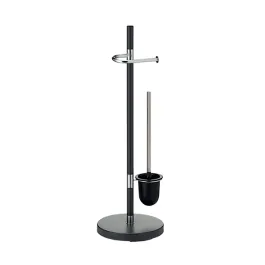 Kela "Sinerio" Toilet Brush With A Paper Holder - Black product thumbnail 2