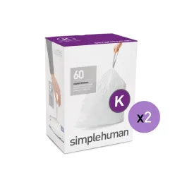 Simplehuman Custom Fit Liners-45 L (Code M) - White product thumbnail 2