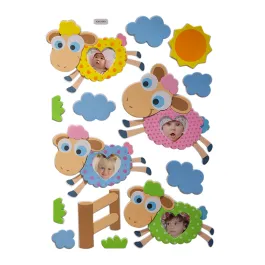 Nova Home Decorative EVA Wall Stickers & Photo Gallery for Kids' Rooms - Fluffy Cloud Friends product thumbnail 2