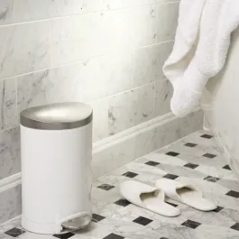 Simplehuman Stainless Steel Trash Bin-10 L - White product thumbnail 2