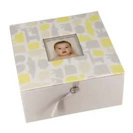 Pearhead "Signature Line" Baby Memory Box - Grey product thumbnail 2