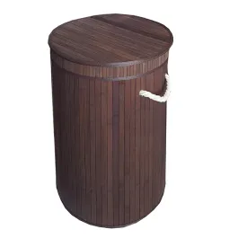 Nova Home Lorin Foldable Round Laundry Basket - Brown product thumbnail 2