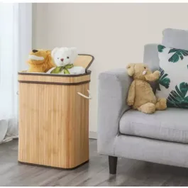 Nova Home Lorin Foldable Rectangular Laundry Basket - Beige product thumbnail 2