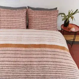 Bedding House Java Duvet Cover Set - 100% Cotton - Terra (Available in sizes) product thumbnail 2