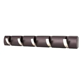 Umbra Flip 5 Hooks Wall Rail - Espresso product thumbnail 2