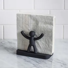 Umbra Buddy Napkin Holder, Wood & Plastic - Black product thumbnail 2