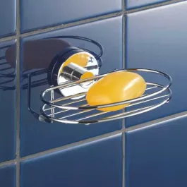 Wenko Milazzo Vacum-Loc Soap Dish - Stainless Steel - Silver product thumbnail 2